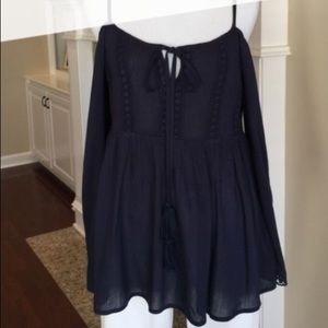 Onetheland Cold Shoulder Boho Blouse